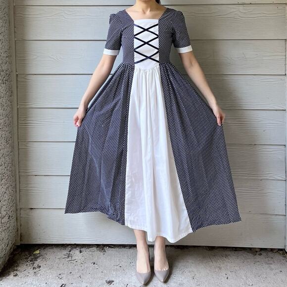 Handmade Joann Fabric Dotted Maxi Dress/ Girls’s Size.--MA4 - Picture 5 of 13